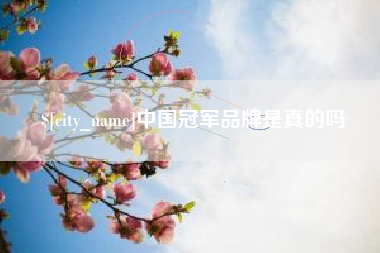 保山中国冠军品牌是真的吗