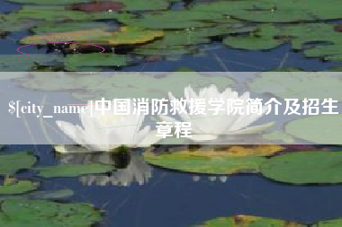 保山中国消防救援学院简介及招生章程