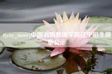 保山中国消防救援学院辽宁招生简章公示