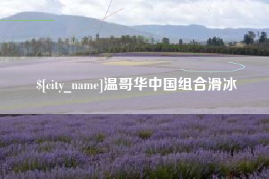 保山温哥华中国组合滑冰