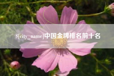 保山中国金牌排名前十名