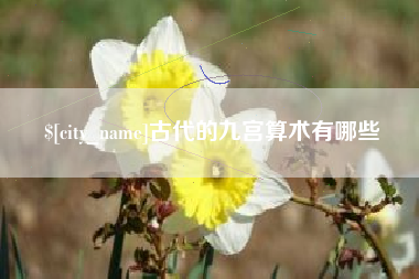 保山古代的九宫算术有哪些