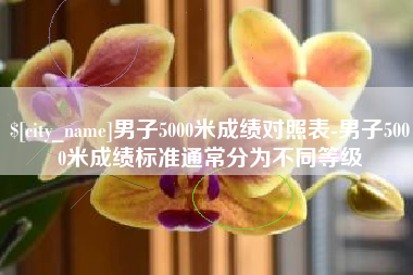 保山男子5000米成绩对照表-男子5000米成绩标准通常分为不同等级