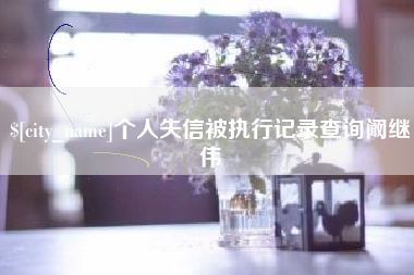保山个人失信被执行记录查询阚继伟