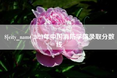 保山2021年中国消防学院录取分数线