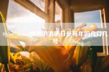 保山我国的消防日是每年的几月几号