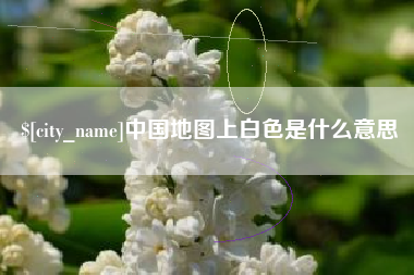 保山中国地图上白色是什么意思