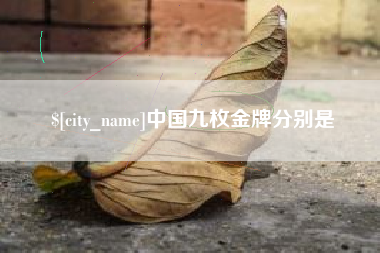 保山中国九枚金牌分别是