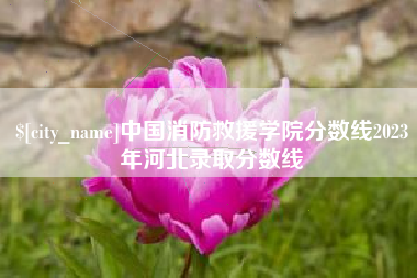 保山中国消防救援学院分数线2023年河北录取分数线