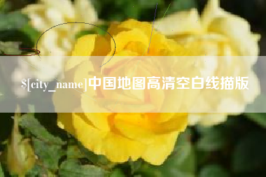 保山中国地图高清空白线描版