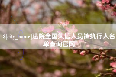 保山法院全国失信人员被执行人名单查询官网
