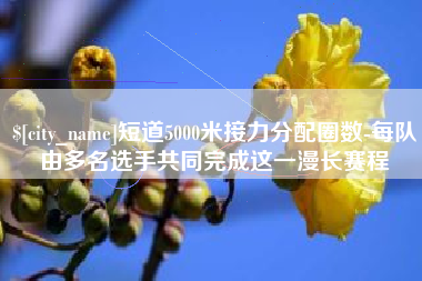 保山短道5000米接力分配圈数-每队由多名选手共同完成这一漫长赛程
