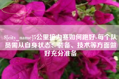 保山5公里接力赛如何跑好-每个队员需从自身状态、装备、技术等方面做好充分准备