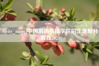 保山中国消防救援学院招生录取分数线2021