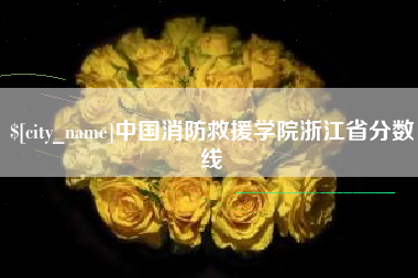 保山中国消防救援学院浙江省分数线