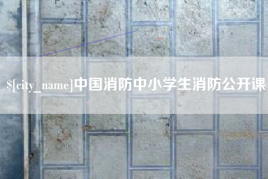 保山中国消防中小学生消防公开课