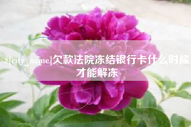 保山欠款法院冻结银行卡什么时候才能解冻