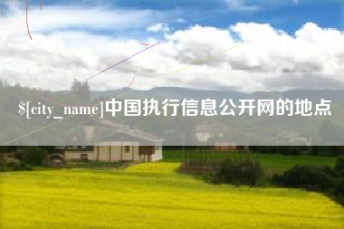 保山中国执行信息公开网的地点