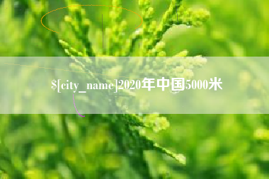 保山2020年中国5000米