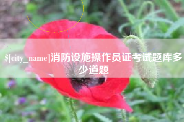 保山消防设施操作员证考试题库多少道题