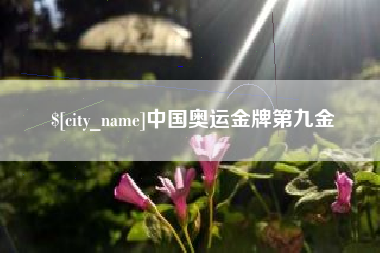 保山中国奥运金牌第九金